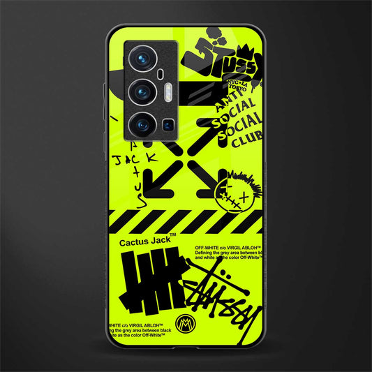 neon travis scott x anti social social club glass case for vivo x70 pro plus image