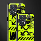 neon travis scott x anti social social club back phone cover | glass case for realme 9 pro 5g