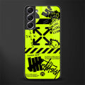 neon travis scott x anti social social club glass case for samsung galaxy s21 fe 5g image