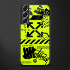 neon travis scott x anti social social club glass case for samsung galaxy s21 image