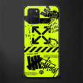 neon travis scott x anti social social club glass case for samsung galaxy s10 lite image