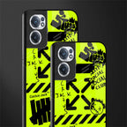 neon travis scott x anti social social club glass case for oneplus nord ce 2 5g image-2