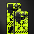 neon travis scott x anti social social club glass case for samsung galaxy s20 ultra image-2