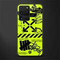 neon travis scott x anti social social club glass case for samsung galaxy s20 ultra image