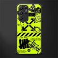 neon travis scott x anti social social club glass case for samsung galaxy s22 ultra 5g image