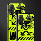 neon travis scott x anti social social club glass case for vivo y50 image-2