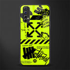 neon travis scott x anti social social club glass case for realme narzo 20 pro image