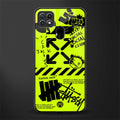 neon travis scott x anti social social club glass case for oppo a15 image