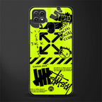 neon travis scott x anti social social club glass case for oppo a15 image