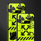 neon travis scott x anti social social club glass case for redmi 9a image-2