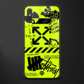neon travis scott x anti social social club glass case for redmi 9a image