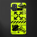 neon travis scott x anti social social club glass case for oneplus 8t image