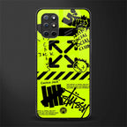 neon travis scott x anti social social club glass case for oneplus 8t image