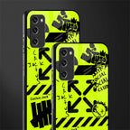 neon travis scott x anti social social club glass case for samsung galaxy s20 fe image-2
