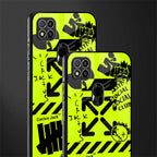 neon travis scott x anti social social club glass case for redmi 9c image-2