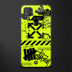 neon travis scott x anti social social club glass case for redmi 9c image