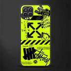 neon travis scott x anti social social club glass case for samsung galaxy f12 image