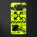 neon travis scott x anti social social club glass case for poco x3 image