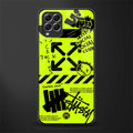 neon travis scott x anti social social club glass case for samsung galaxy f62 image