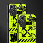 neon travis scott x anti social social club glass case for redmi note 10s image-2