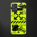 neon travis scott x anti social social club glass case for samsung galaxy a72 image