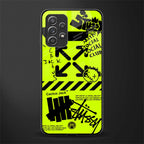 neon travis scott x anti social social club glass case for samsung galaxy a72 image