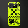 neon travis scott x anti social social club glass case for oppo f19 pro image