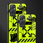 neon travis scott x anti social social club glass case for oneplus 9 pro image-2
