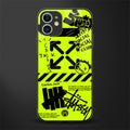 neon travis scott x anti social social club glass case for iphone 12 mini image