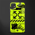 neon travis scott x anti social social club glass case for samsung galaxy a22 5g image