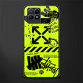 neon travis scott x anti social social club glass case for realme narzo 50 image