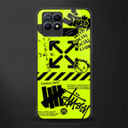 neon travis scott x anti social social club glass case for realme narzo 50 image