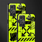 neon travis scott x anti social social club glass case for redmi 10 prime image-2