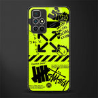 neon travis scott x anti social social club glass case for redmi 10 prime image