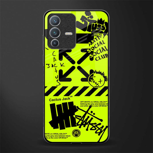 neon travis scott x anti social social club glass case for vivo v23 pro 5g image