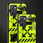 neon travis scott x anti social social club glass case for realme c35 image-2