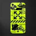 neon travis scott x anti social social club glass case for iphone xr image