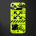 neon travis scott x anti social social club glass case for iphone xr image