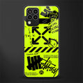neon travis scott x anti social social club back phone cover | glass case for samsung galaxy m33 5g