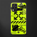 neon travis scott x anti social social club back phone cover | glass case for samsung galaxy m33 5g