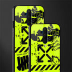 neon travis scott x anti social social club glass case for oneplus 7t pro image-2