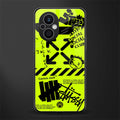 neon travis scott x anti social social club back phone cover | glass case for oppo f21 pro 5g
