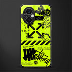 neon travis scott x anti social social club back phone cover | glass case for oppo f21 pro 5g