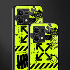 neon travis scott x anti social social club back phone cover | glass case for oppo f21 pro 4g