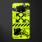 neon travis scott x anti social social club glass case for oneplus 7t image