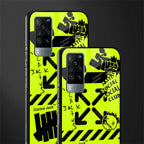 neon travis scott x anti social social club glass case for vivo x60 image-2