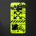 neon travis scott x anti social social club glass case for oneplus 8 pro image