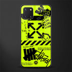 neon travis scott x anti social social club glass case for samsung galaxy note 10 lite image