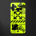 neon travis scott x anti social social club glass case for samsung a21 image