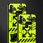 neon travis scott x anti social social club glass case for samsung a11 image-2